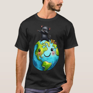 Save Our Home Cat Planet Cats Lover Funny Cats Ear T-Shirt