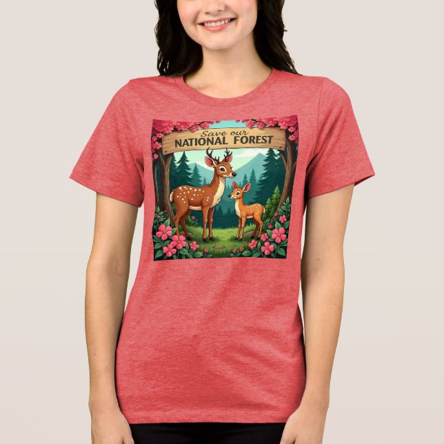 Save Our National Forest Tri-Blend Shirt (Front)