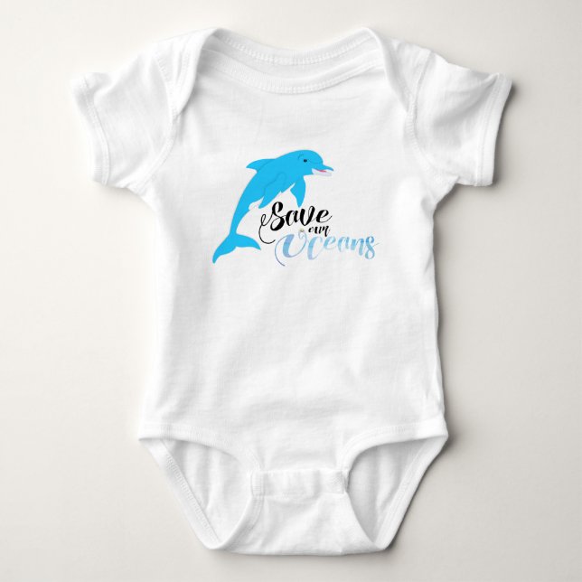 Save our Oceans Baby Bodysuit (Front)