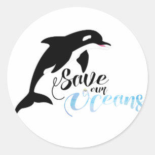 Save our Oceans Classic Round Sticker