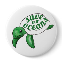 Save Our Oceans Cute Turtle