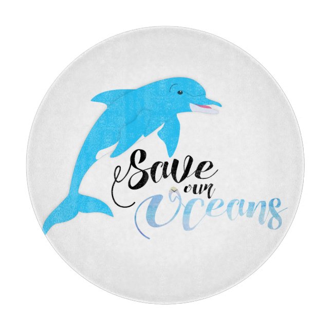 Save our Oceans Cutting Board (Front)