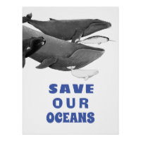 Save Our Oceans Environmental Art Whale Kids 