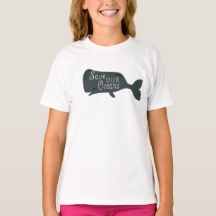 Save Our Oceans Environmental Whale T-Shirt