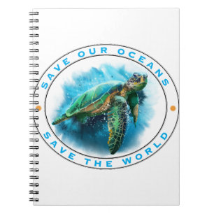 Save Our Oceans - Sea Turtle Notebook