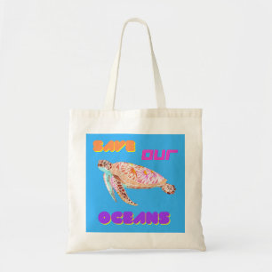 Save our Oceans Turtle Tote Bag