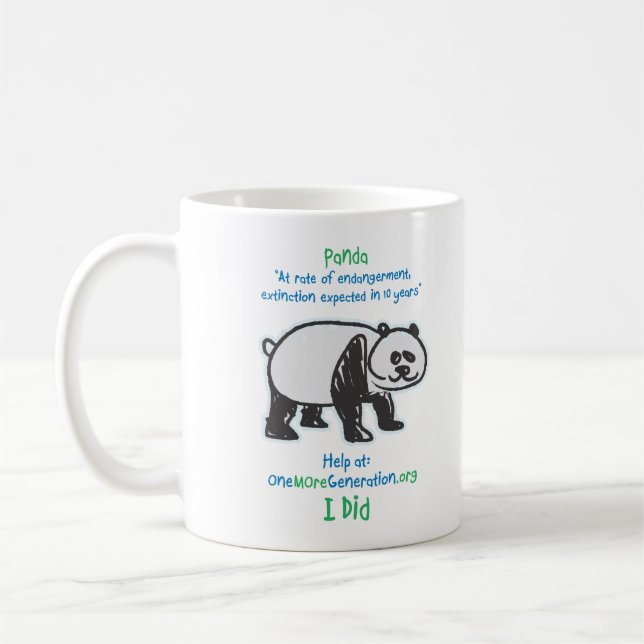 Save our Pandas Coffee Mug (Left)