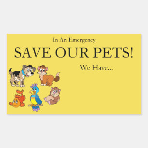 Save our pets sticker