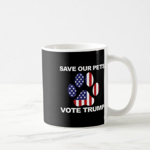 Save Our Pets Vote Trump Funny Kamala Harris For P Coffee Mug