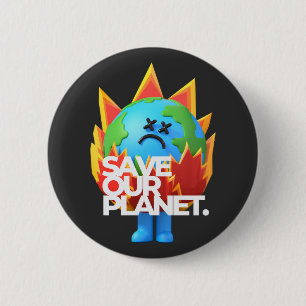 Save Our Planet 2 Inch Round Button