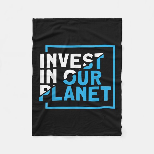 Save Our Planet Environmental Protection In Our Pl Fleece Blanket (Front)
