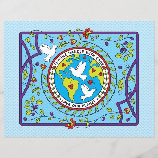 Save Our Planet_Flat Paper Sheet 11"x 8.5" (Front)