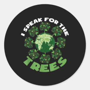 Save Our Planet For Environmental Protection Trees Classic Round Sticker