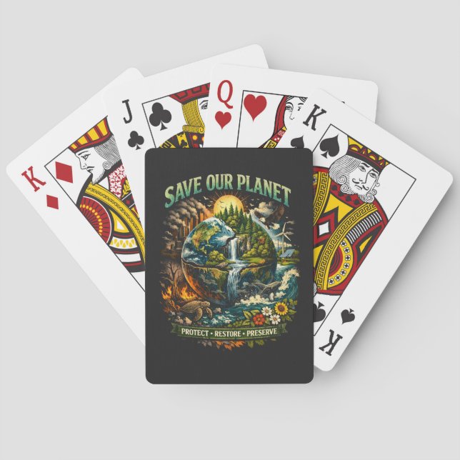 Save Our Planet Playing Cards (Back)