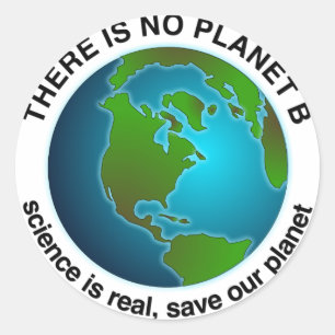 Save Our Planet   There is no Planet B Classic Round Sticker