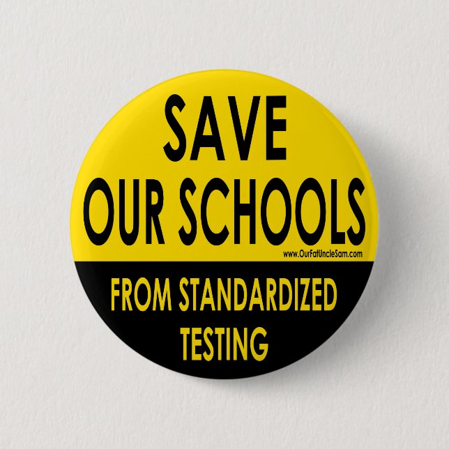 Save Our Schools 2 Inch Round Button (Front)