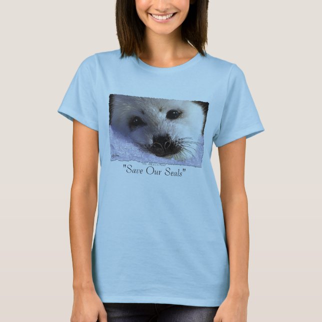 "SAVE OUR SEALS" Tops & Tees (Front)
