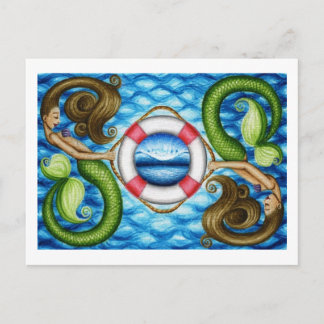 Save Our Seas Mermaids Postcard