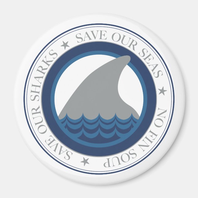 save our sharks magnet (Front)
