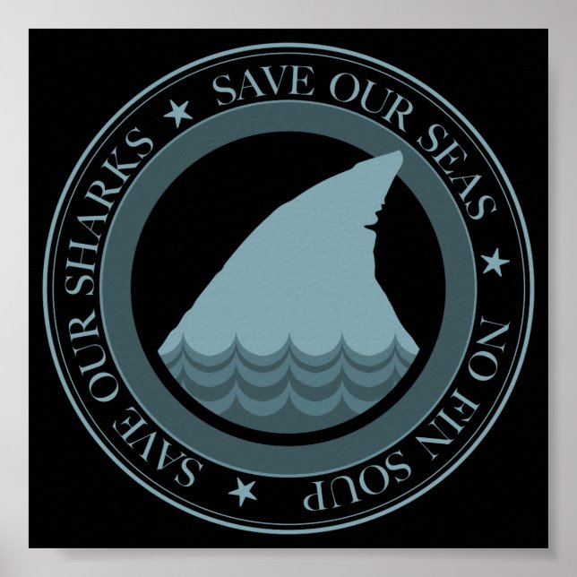 save our sharks poster (Front)