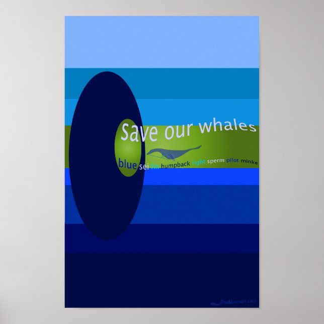 Save Our Whales Poster (Front)