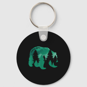 Save Our Woods Environmental Protection Bear Grizz Keychain