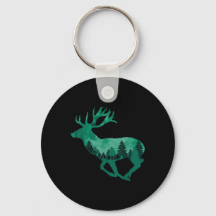 Save Our Woods Environmental Protection Deer Natur Keychain
