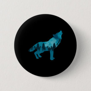 Save Our Woods Environmental Protection Howling Wo 2 Inch Round Button