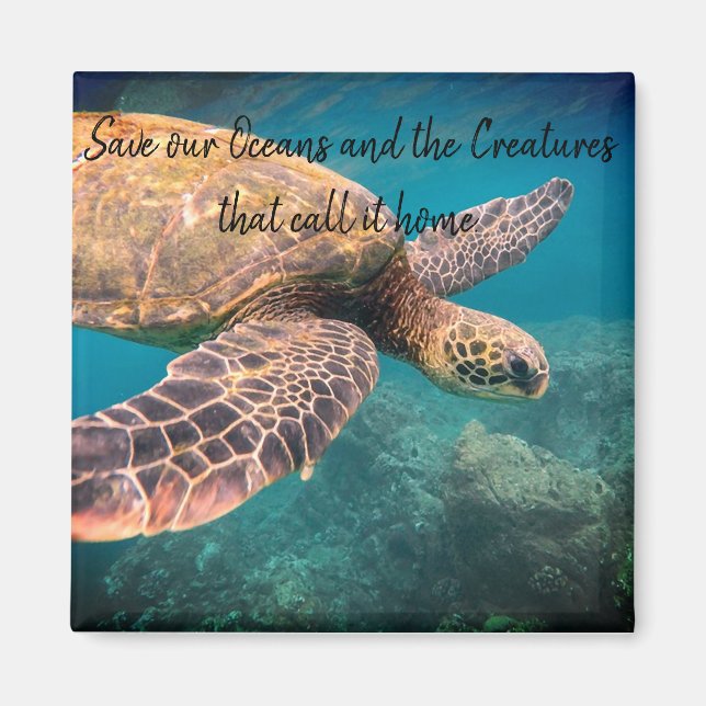 Save out Oceans Magnet (Front)
