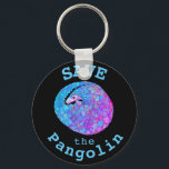 Save Pangolin Psychedelic Endangered Animal Art Keychain<br><div class="desc">The pangolin is probably the cutest animal you’ve never heard about because sadly the pangolin is a very endangered species. Here’s a chance to fight the cause and highlight the plight of this beautiful animal that hits 10 on the cuteness scale. This cute pangolin in vibrant colourful psychedelic hues, shows...</div>