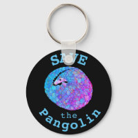 Save Pangolin Psychedelic Endangered Animal Art