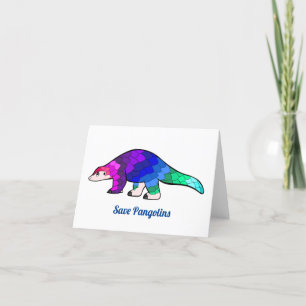 Save Pangolins Card