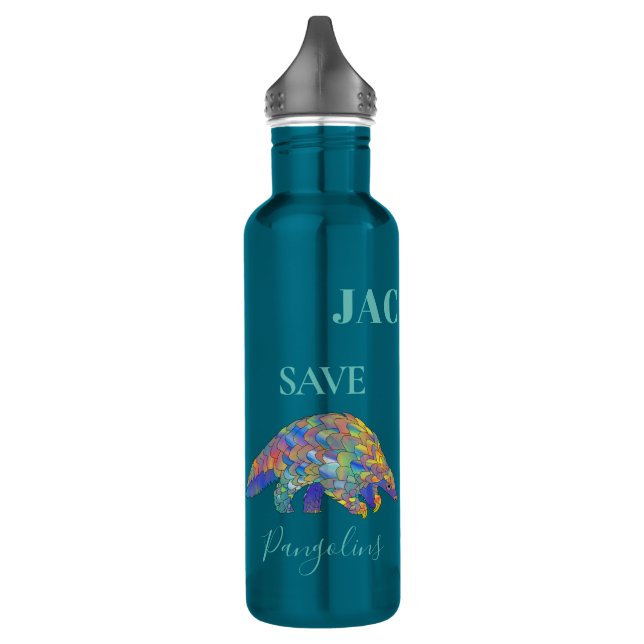 Save Pangolins personalized 710 Ml Water Bottle (Left)