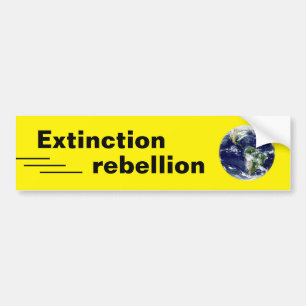 Save Planet & Drive less (Extinction Rebellion) Bumper Sticker