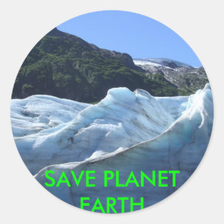 SAVE PLANET EARTH CLASSIC ROUND STICKER