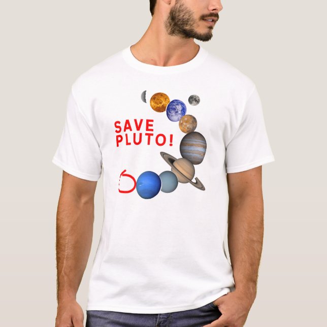 Save Pluto (Solar System) T-Shirt (Front)