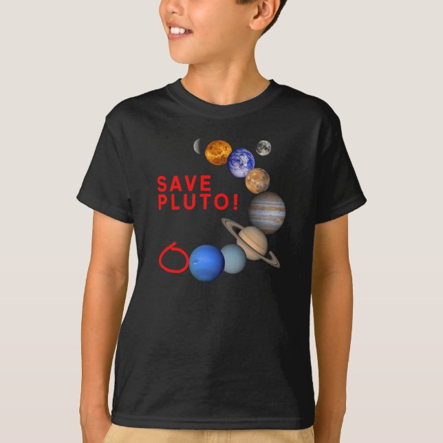 Save Pluto (Solar System) T-Shirt (Front)