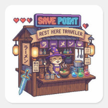 Save Point Rest Here Traveler - 16-Bit Pixel Art C