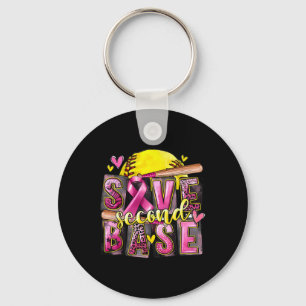 Save Second And Se Softll Breast Cancer Awareness Keychain