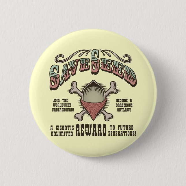 Save Seed 2 Inch Round Button (Front)