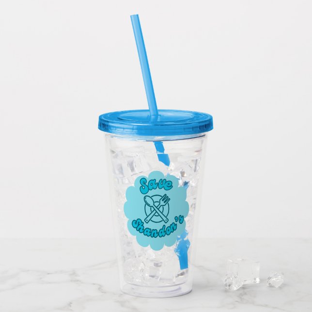 SAVE SHANDON'S - Rob's Diner - The Crossing  Acrylic Tumbler (Front Ice)