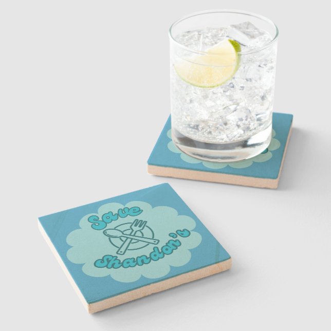 SAVE SHANDON'S - Rob's Diner - The Crossing  Stone Coaster (Side)