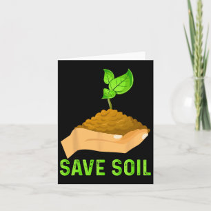 Save Soil Support Sadhguru To Save Our Lives Cute Card