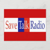 Save Talk Radio Postcard