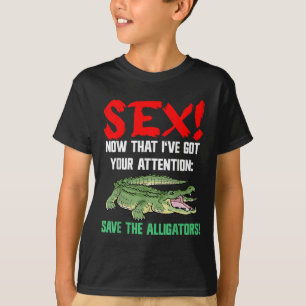 Save The Alligators - Animal Welfare For Crocodile T-Shirt