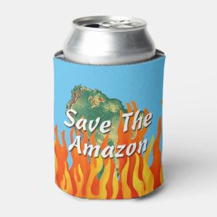 Save The Amazon Can Cooler