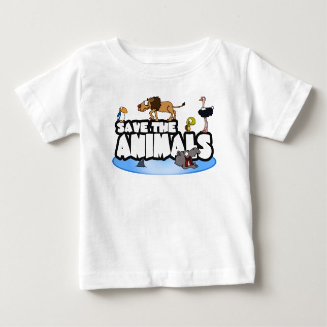 Save the Animals Baby Tee (Front)