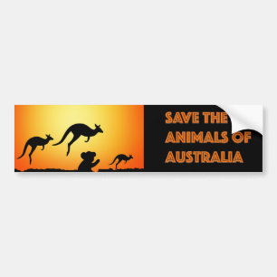Save The Animals of Australia Bumper Sticker