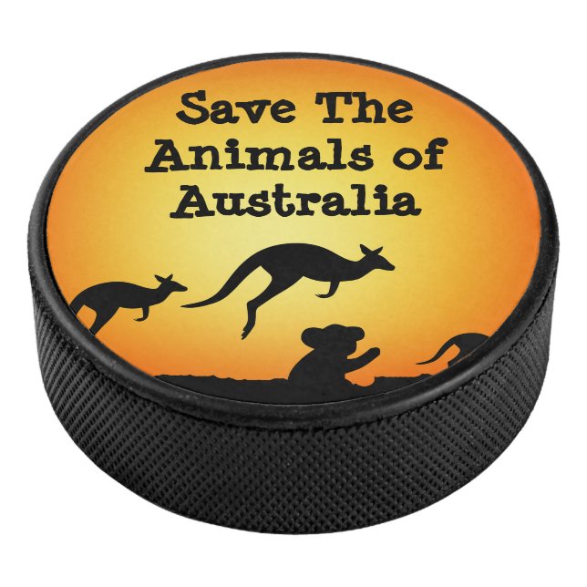 Save The Animals of Australia Hockey Puck (3/4)