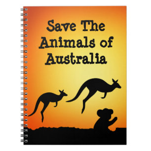 Save The Animals of Australia Notebook